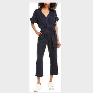 NWT Joie Blue Linen Jumpsuit w/Pockets